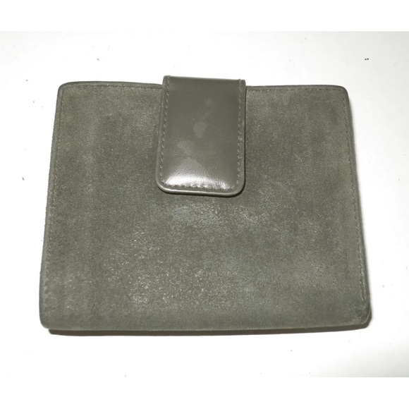 Gucci suede bi fold wallet Gray - Picture 2 of 3